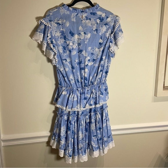 MISA LA Lilian Dress Blue Wildflower Size Medium - Picture 8 of 12